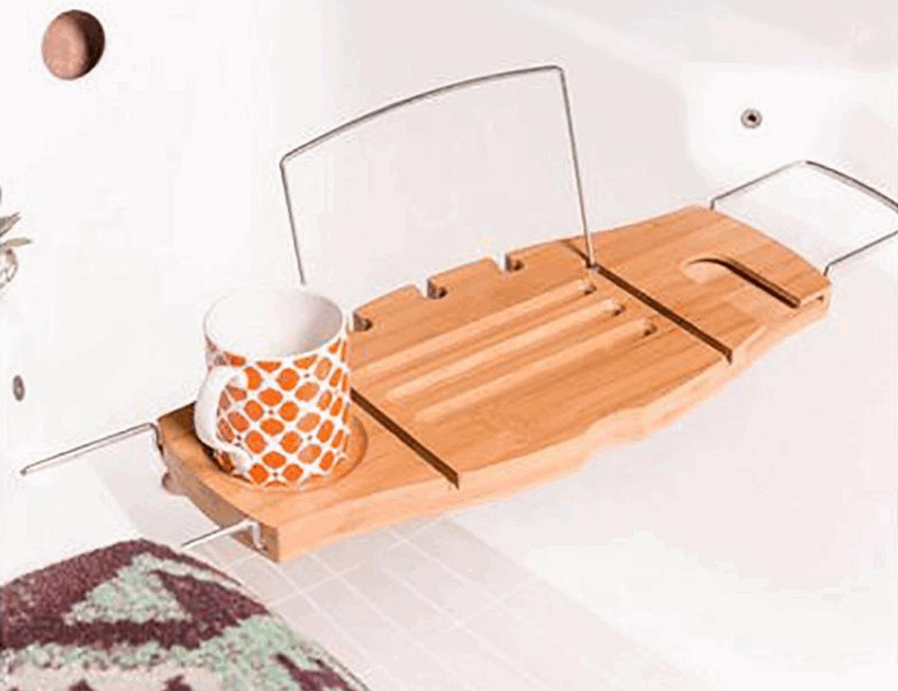 Поднос для ванной деревянная